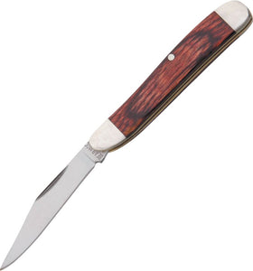 Bear & Son - BC219R Peanut Rosewood   2 7/8" closed. Stainless clip blade. Rosewood handles with nickel silver bolsters.  Made in the USA.